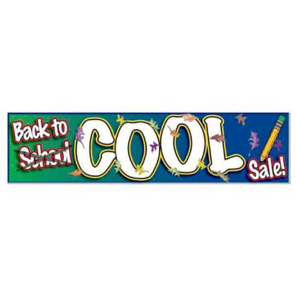 Back to School Sale Vinyl Banner