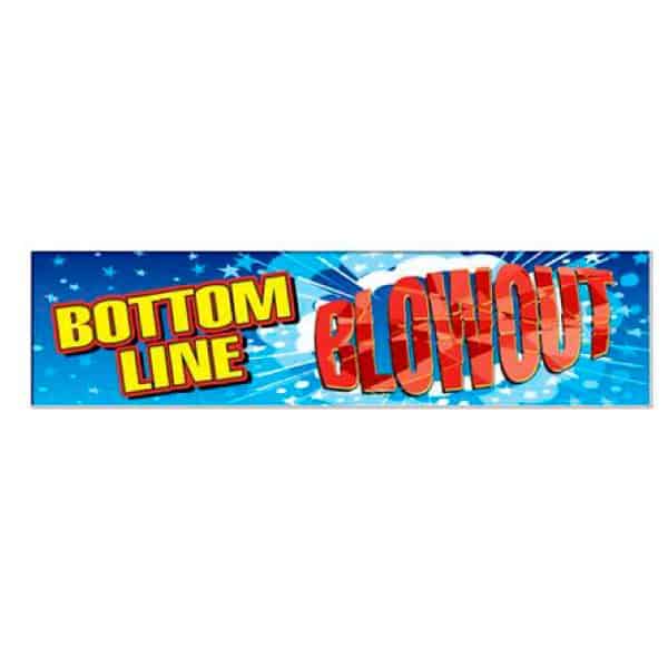 Bottom Line Blowout Sale Vinyl Banner