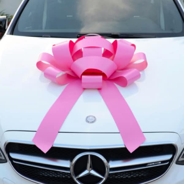 Pink Giant Car Bow