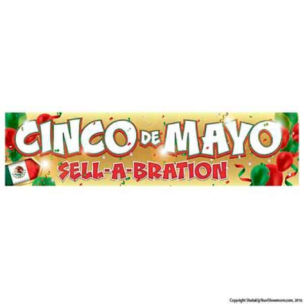 Cinco de Mayo Sell-A-Bration Vinyl Banner