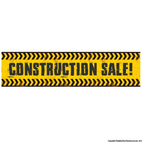 Construction Sale Vinyl Banner