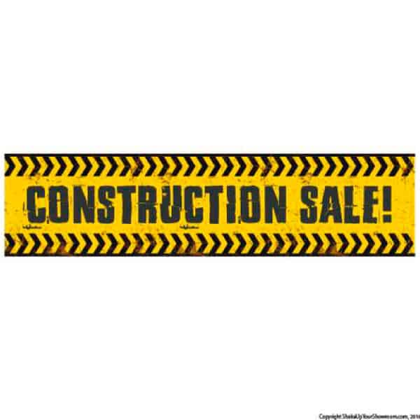 Construction Sale Vinyl Banner