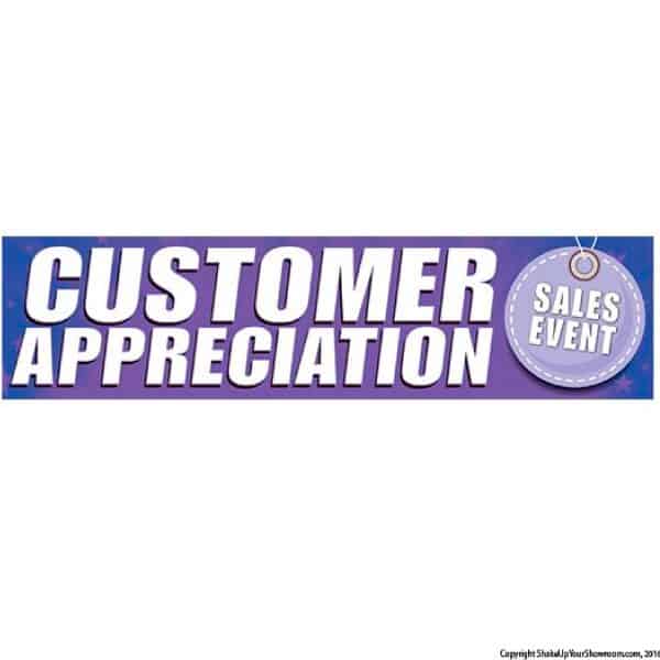 Customer Appreciation Sales Event Vinyl Banner