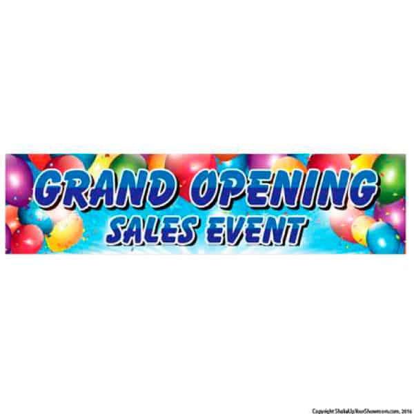 Grand Opening Sales Event Vinyl Banner