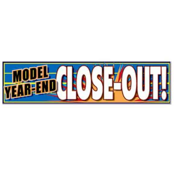 Model Year-End Closeout Sale Vinyl Banner