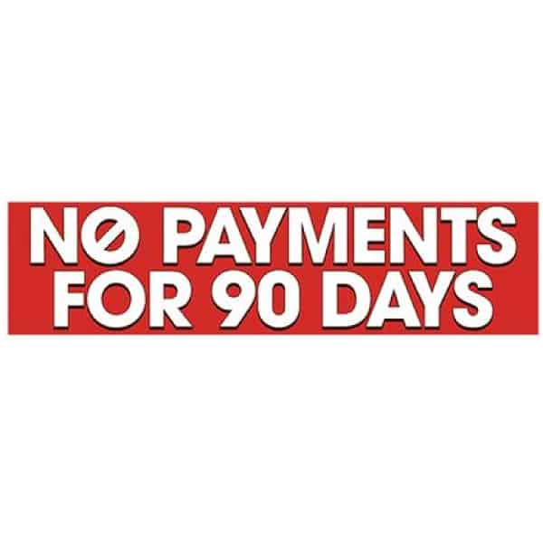 No Payments Vinyl Banner