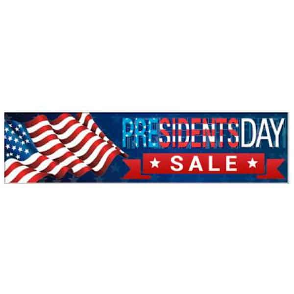 Presidents Day Sale Vinyl Banner