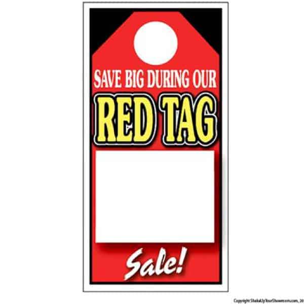 Red Tag Sale Hang Tag - Pack of 50