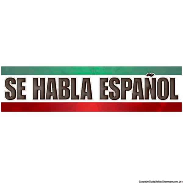 Se Habla Español Vinyl Banner