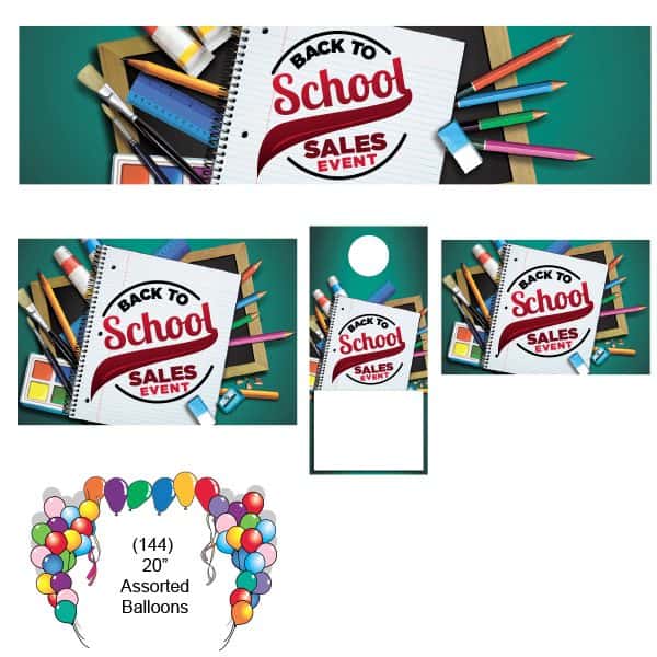 Back to School Sales Event Promotional Package