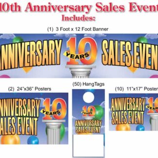 10th Anniversary Sales Event Promotional Package