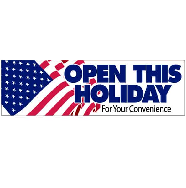 Open this Holiday Banner