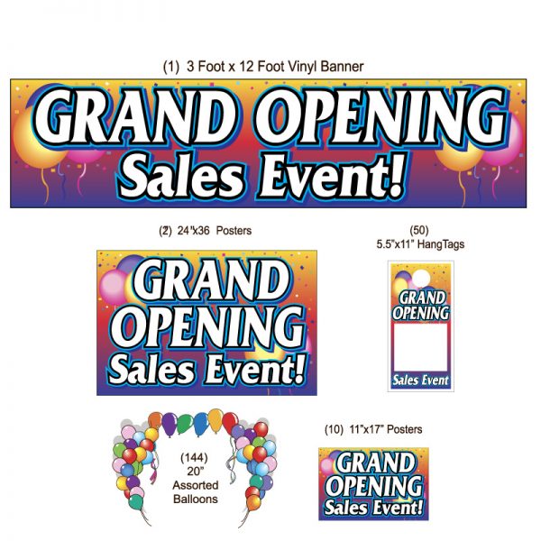Grand Opening Sales Event Promotional Package