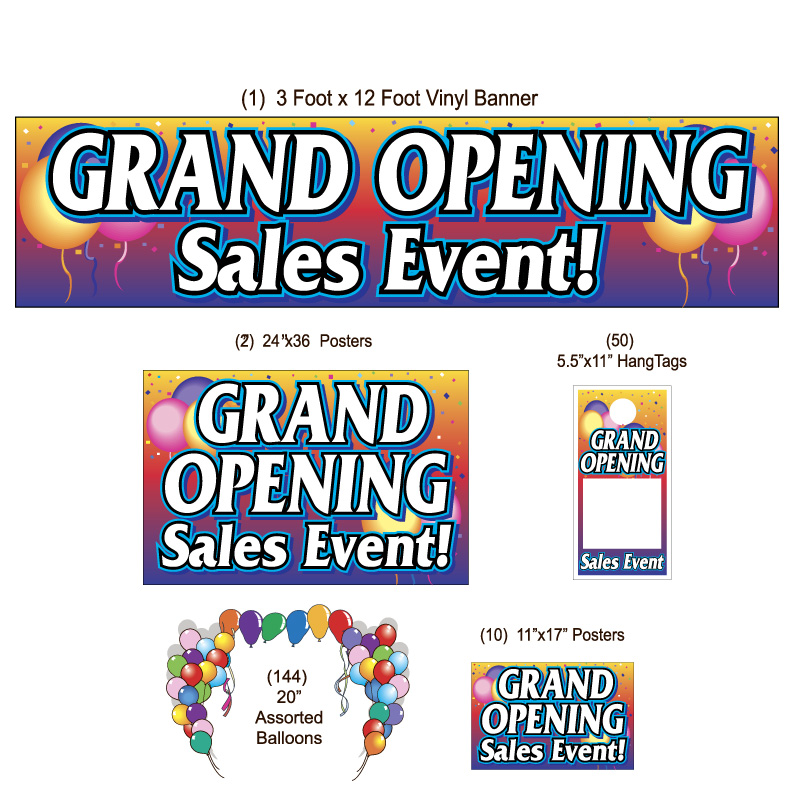 Grand Opening Sales Event Promotional Package
