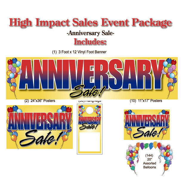 Anniversary Sales Event Promotional Package