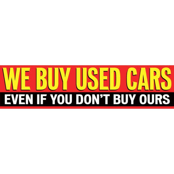 We Buy Used Cars - Banner