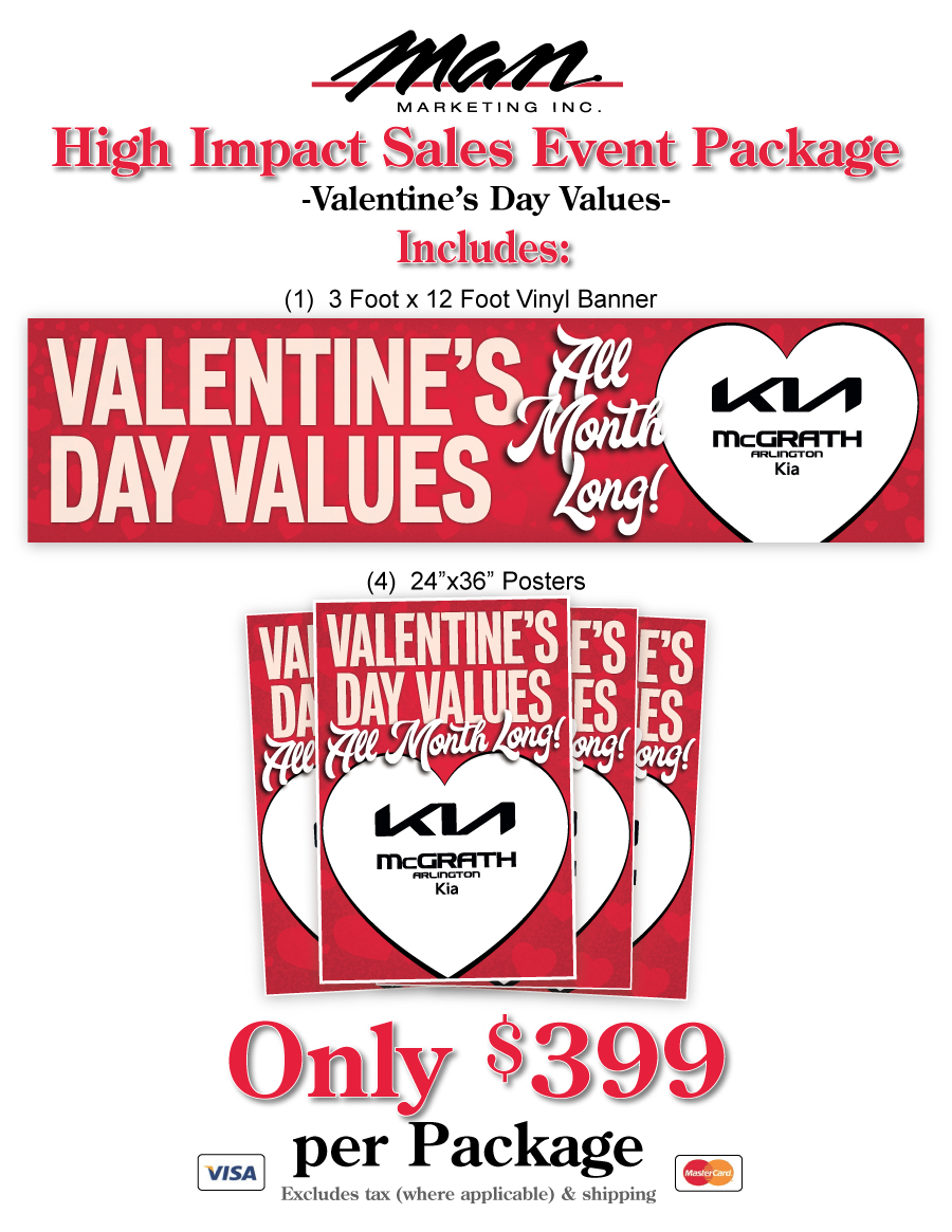 High Impact Sales Event Package - Valentine's Day Values