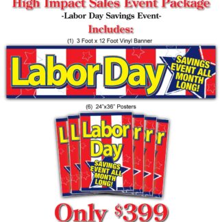 Labor Day Savings Event All Month Long High Impact Sales Event Package