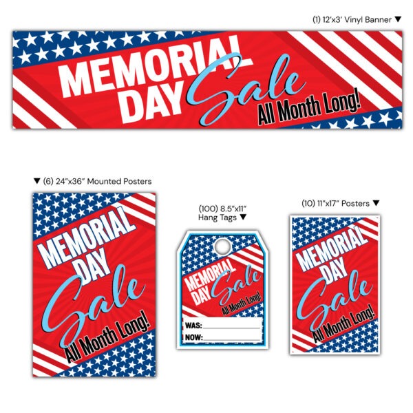Memorial Day Sale All Month Long - High Impact Sales Event Package - Large